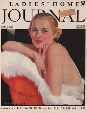 ORIG VINTAGE MAGAZINE COVER/ LADIES HOME JOURNAL - MARCH 1934Chambers (Illust.), C. E., Illust. by: C.E.  Chambers