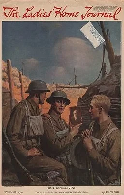 ORIG VINTAGE MAGAZINE COVER/ LADIES HOME JOURNAL - NOVEMBER 1918Brett (Illust.), Harold, Illust. by: Harold  Brett