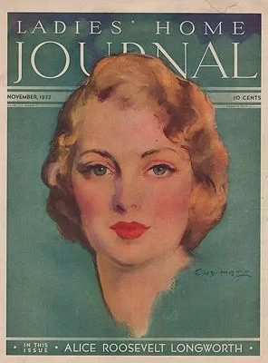 ORIG VINTAGE MAGAZINE COVER/ LADIES HOME JOURNAL - NOVEMBER 1932Hoff (Illust.), Guy, Illust. by: Guy   Hoff