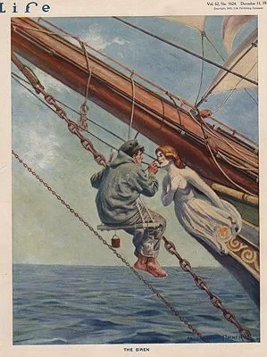 ORIG VINTAGE MAGAZINE COVER/ LIFE - DECEMBER 11 1913Fischer (Illust.), Anton Otto, Illust. by: Anton Otto  Fischer