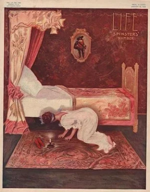 ORIG VINTAGE MAGAZINE COVER/ LIFE - JANUARY 20 1910Hutt (Illust.), Henry, Illust. by: Henry  Hutt