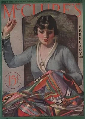 ORIG VINTAGE MAGAZINE COVER/ MCCLURE'S - FEBRUARY 1918McMein (Illust.), Neysa, Illust. by: Neysa  McMein