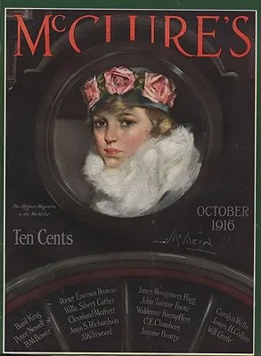 ORIG VINTAGE MAGAZINE COVER/ MCCLURE'S - OCTOBER 1916McMein (Illust.), Neysa, Illust. by: Neysa  McMein