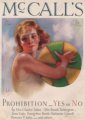 ORIG VINTAGE MAGAZINE COVER/ McCALL'S - JULY 1930McMein (Illust.), Neysa, Illust. by: Neysa  McMein