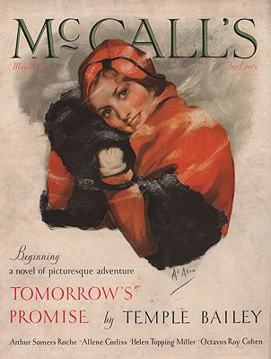 ORIG VINTAGE MAGAZINE COVER/ McCALL'S MARCH 1931McMein (Illust.), Neysa, Illust. by: Neysa  McMein