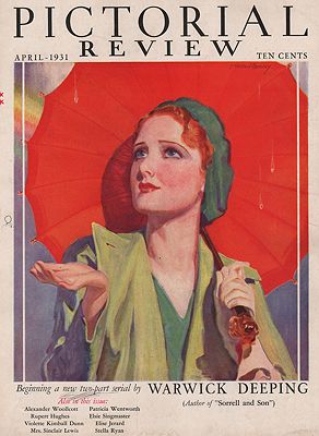 ORIG VINTAGE MAGAZINE COVER/ PICTORIAL REVIEW - APRIL 1931Barclay (Illust.), McClelland, Illust. by: McClelland  Barclay