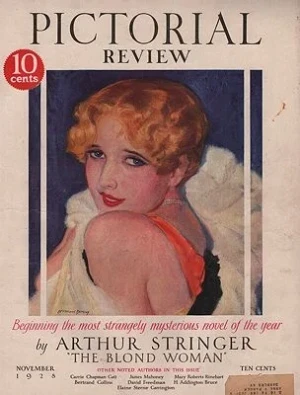 ORIG VINTAGE MAGAZINE COVER/ PICTORIAL REVIEW - NOVEMBER 1928 Barclay (Illust.), McClelland, Illust. by: McClelland Barclay