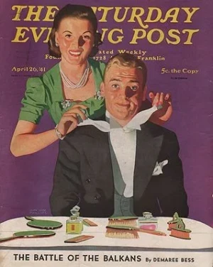 ORIG VINTAGE MAGAZINE COVER - SATURDAY EVENING POST - APRIL 26 1941Phillips (Illust.), John Hyde, Illust. by: John Hyde  Phillips