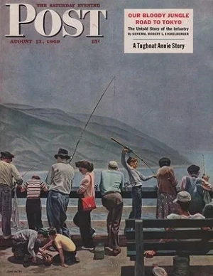 ORIG VINTAGE MAGAZINE COVER/ SATURDAY EVENING POST - AUGUST 13 1949Falter (Illust.), John, Illust. by: John  Falter