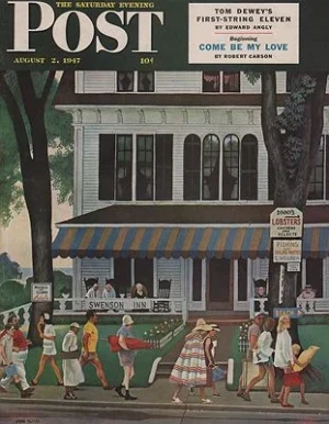 ORIG VINTAGE MAGAZINE COVER/ SATURDAY EVENING POST - AUGUST 2 1947Falter (Illust.), John, Illust. by: John   Falter
