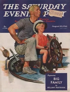 ORIG VINTAGE MAGAZINE COVER/ SATURDAY EVENING POST - AUGUST 30 1941Dye (Illust.), Charles, Illust. by: Charles  Dye