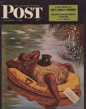 ORIG VINTAGE MAGAZINE COVER/ SATURDAY EVENING POST - DECEMBER 1 1945Dohanos (Illust.), Stevan, Illust. by: Stevan  Dohanos