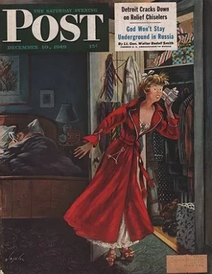 ORIG VINTAGE MAGAZINE COVER/ SATURDAY EVENING POST - DECEMBER 10 1949Alajalov (Illust.), Constantin, Illust. by: Constantin  Alajalov