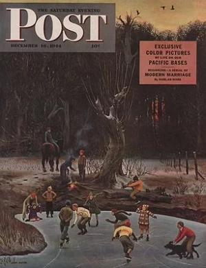 ORIG VINTAGE MAGAZINE COVER/ SATURDAY EVENING POST - DECEMBER 16 1944Falter (Illust.), John, Illust. by: John  Falter