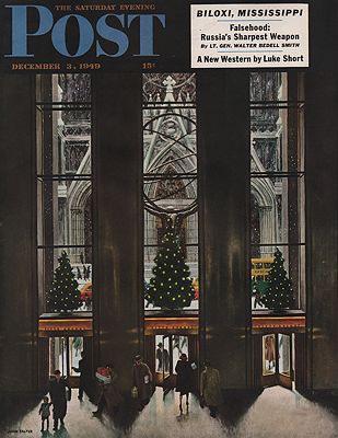 ORIG VINTAGE MAGAZINE COVER/ SATURDAY EVENING POST - DECEMBER 3 1949Falter (Illust.), John, Illust. by: John  Falter - Product Image