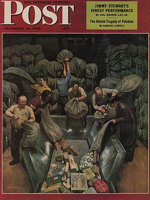 ORIG VINTAGE MAGAZINE COVER/ SATURDAY EVENING POST - DECEMBER 8 1945Falter (Illust.), John, Illust. by: John  Falter