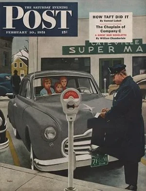 ORIG VINTAGE MAGAZINE COVER/ SATURDAY EVENING POST - FEBRUARY 10 1951Hughes (Illust.), George, Illust. by: George  Hughes