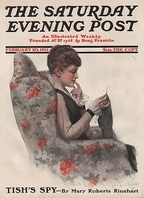ORIG VINTAGE MAGAZINE COVER/ SATURDAY EVENING POST - FEBRUARY 20 1915MacLellan (Illust.), Charles , Illust. by: Chas.  McClellan