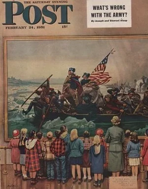 ORIG VINTAGE MAGAZINE COVER/ SATURDAY EVENING POST - FEBRUARY 24 1951Dohanos (Illust.), Stevan, Illust. by: Stevan  Dohanos