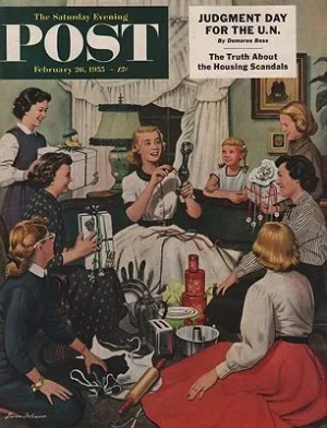 ORIG VINTAGE MAGAZINE COVER/ SATURDAY EVENING POST - FEBRUARY 26 1955Dohanos (Illust.), Stevan, Illust. by: Stevan Dohanos ORIG VINTAGE MAGAZINE COVER/ SATURDAY EVENING POST - FEBRUARY 26 1955Dohanos (Illust.), Stevan, Illust. by: Stevan Dohanos