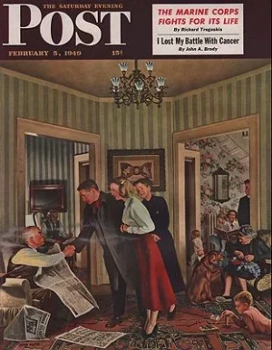 ORIG VINTAGE MAGAZINE COVER/ SATURDAY EVENING POST - FEBRUARY 5 1949Falter (Illust.), John, Illust. by: John  Falter