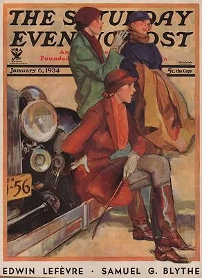 ORIG VINTAGE MAGAZINE COVER/ SATURDAY EVENING POST -JANUARY 6 1934LaGatta (Illust.), John, Illust. by: John  LaGatta