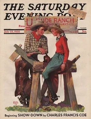 ORIG VINTAGE MAGAZINE COVER/ SATURDAY EVENING POST -  JULY 23 1932Hargens (Illust.), Charles