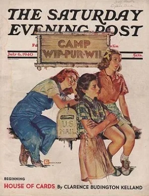 ORIG VINTAGE MAGAZINE COVER/  SATURDAY EVENING POST - JULY 6 1940Crockwell (Illust.), Douglas, Illust. by: Douglas  Crockwell