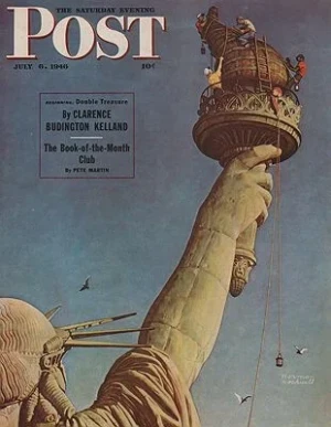 ORIG VINTAGE MAGAZINE COVER/ SATURDAY EVENING POST - JULY 6 1946Rockwell (Illust.), Norman, Illust. by: Norman  Rockwell
