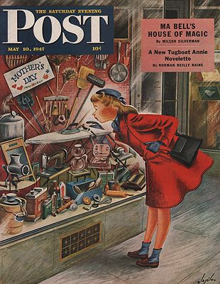 ORIG VINTAGE MAGAZINE COVER/ SATURDAY EVENING POST - MAY 10 1947Alajalov (Illust.), Constantin, Illust. by: Constantin  Alajalov