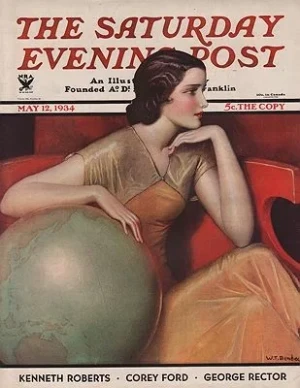 ORIG VINTAGE MAGAZINE COVER/ SATURDAY EVENING POST - MAY 12 1934 Benda (Illust.), W.T., Illust. by: W.T. Benda