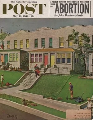 ORIG VINTAGE MAGAZINE COVER/ SATURDAY EVENING POST - MAY 20 1961Utz (Illust.), Thornton, Illust. by: Fred  Ludekens