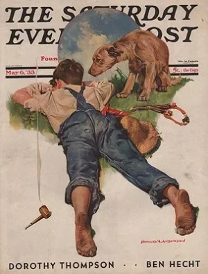ORIG VINTAGE MAGAZINE COVER/ SATURDAY EVENING POST - MAY 6 1933Anderson (Illust.), Harold, Illust. by: Harold  Anderson