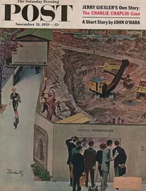 ORIG VINTAGE MAGAZINE COVER/ SATURDAY EVENING POST - NOVEMBER 21 1959Utz (Illust.), Thornton ORIG VINTAGE MAGAZINE COVER/ SATURDAY EVENING POST - NOVEMBER 21 1959Utz (Illust.), Thornton