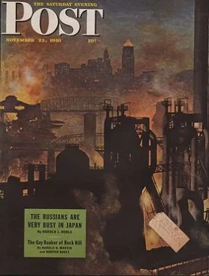 ORIG VINTAGE MAGAZINE COVER/ SATURDAY EVENING POST - NOVEMBER 23 1946Atherton (Illust.), John, Illust. by: John   Atherton