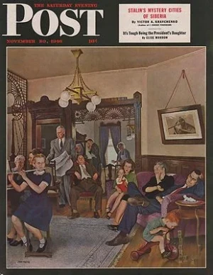 ORIG VINTAGE MAGAZINE COVER/ SATURDAY EVENING POST - NOVEMBER 30 1946Falter (Illust.), John, Illust. by: John  Falter