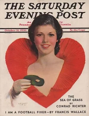ORIG VINTAGE MAGAZINE COVER/ SATURDAY EVENING POST - OCTOBER 31 1936Gage (Illust.), George W., Illust. by: George W.  Gage