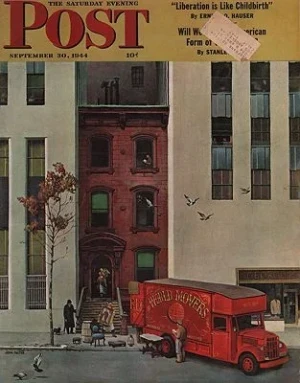 ORIG VINTAGE MAGAZINE COVER/ SATURDAY EVENING POST - SEPTEMBER 30 1944Falter (Illust.), John, Illust. by: John  Falter