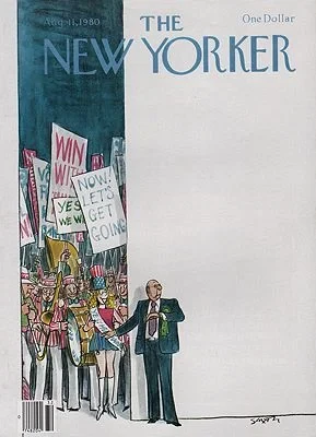 ORIG VINTAGE MAGAZINE COVER/ THE NEW YORKER - AUGUST 11 1980Saxon (Illust.), Charles, Illust. by: Charles  Saxon