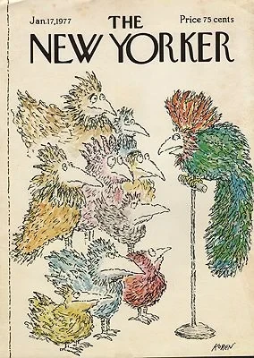 ORIG VINTAGE MAGAZINE COVER/ THE NEW YORKER - JANUARY 17 1977Koren (Illust.), Ed, Illust. by: Ed Koren ORIG VINTAGE MAGAZINE COVER/ THE NEW YORKER - JANUARY 17 1977Koren (Illust.), Ed, Illust. by: Ed Koren