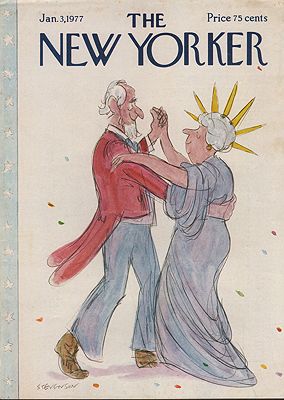 ORIG VINTAGE MAGAZINE COVER/ THE NEW YORKER - JANUARY 3 1977Stevenson (Illust.), James, Illust. by: James  Stevenson