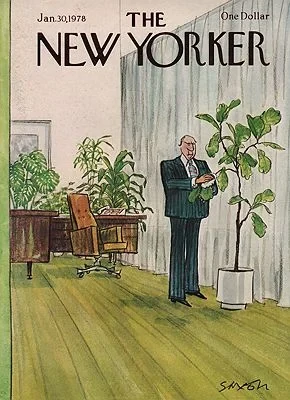 ORIG VINTAGE MAGAZINE COVER/ THE NEW YORKER - JANUARY 30 1978Saxon (Illust.), Charles, Illust. by: Charles  Saxon