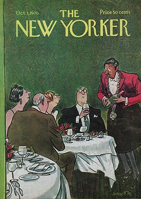 ORIG VINTAGE MAGAZINE COVER - THE NEW YORKER - OCTOBER 3 1970Saxon (Illust.), Charles, Illust. by: Charles  Saxon