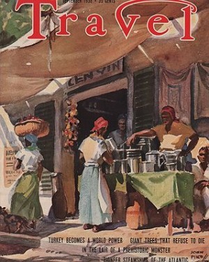 ORIG VINTAGE MAGAZINE COVER/ TRAVEL - SEPTEMBER 1938Pike (Illust.), John, Illust. by: John  Pike