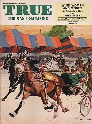 ORIG VINTAGE MAGAZINE COVER / TRUE - AUGUST 1953Baumgartner(Illust.), Warren, Illust. by: Warren  Baumgartner