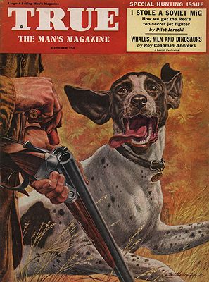 ORIG VINTAGE MAGAZINE COVER/ TRUE - OCTOBER 1953Monroe (Illust.), C. E., Illust. by: C.E.  Monroe