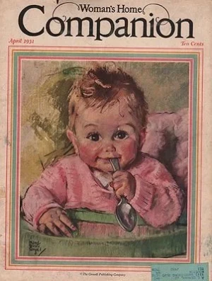 ORIG VINTAGE MAGAZINE COVER/ WOMAN'S HOME COMPANION - APRIL 1931Fangel (Illust.), Maud Tousey, Illust. by: Maud Tousey  Fangel