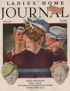 ORIG VINTAGE MAGAZINE COVER/ WOMANS HOME COMPANION - APRIL 1934Spreter (Illust.), Roy, Illust. by: Roy  Spreter