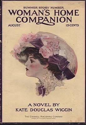 ORIG VINTAGE MAGAZINE COVER/ WOMAN'S HOME COMPANION - AUGUST 1909Hutt (Illust.), Henry, Illust. by: Henry  Hutt