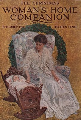 ORIG VINTAGE MAGAZINE COVER/ WOMAN'S HOME COMPANION - DECEMBER 1911Becher (Illust.), Arthur, Illust. by: Arthur  Becher